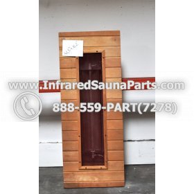 WOOD BENCHS + HEATERS - HEMLOCK WOOD BENCH + HEATER + RED COVER ( 41.5" x 16.2" ) 2