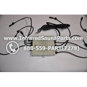 COMPLETE CONTROL POWER BOX 110V / 120V - COMPLETE CONTROL POWER BOX 110V  120V SUNTECH INFRARED SAUNA WITH 8 HEATER PLUGS v1 1