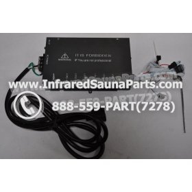COMPLETE CONTROL POWER BOX 110V / 120V - COMPLETE CONTROL POWER BOX 110V  120V WITH 7 CIRCUIT BOARD PINS  6 FEMALE PLUGS SAUNAGEN INFRARED SAUNA 1