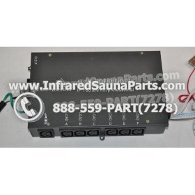 COMPLETE CONTROL POWER BOX 110V / 120V - COMPLETE CONTROL POWER BOX 110V  120V WITH 7 CIRCUIT BOARD PINS  6 FEMALE PLUGS SUPPLY WORLD INFRARED SAUNA 5