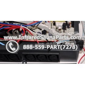 COMPLETE CONTROL POWER BOX 110V / 120V - COMPLETE CONTROL POWER BOX 110V  120V WITH 7 CIRCUIT BOARD PINS  6 FEMALE PLUGS SAUNAGEN INFRARED SAUNA 31