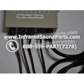 COMPLETE CONTROL POWER BOX 220V / 240V - COMPLETE CONTROL POWER BOX 220V / 240V BAMXSAUNA INFRARED SAUNA WITH 8 HEATER PLUGS v1 5