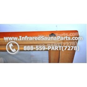 WOOD SAUNA WALLS - HEMLOCK WOOD SAUNA PANEL + DOOR ( 35.5" x 69.5" ) 17