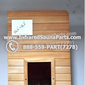 WOOD BENCHS + HEATERS - HEMLOCK WOOD BENCH + HEATER + RED COVER ( 56.6" x 16.2" ) 3