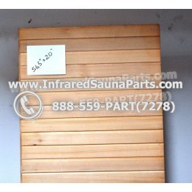 WOOD BENCHS + HEATERS - HEMLOCK WOOD BENCH ( 56.5" x 20" ) 3