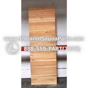 WOOD BENCHS + HEATERS - HEMLOCK WOOD BENCH ( 56.8" x 19" ) 4