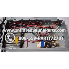 COMPLETE CONTROL POWER BOX WITH CONTROL PANEL - COMPLETE CONTROL POWER BOX KEYSBACKYARD INFRARED SAUNA STYLE 2 WITH ONE CONTROL PANEL 10