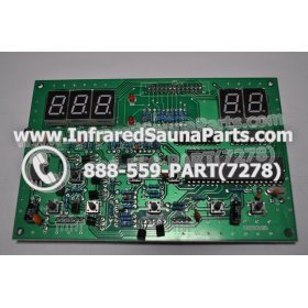 CIRCUIT BOARDS WITH  FACE PLATES - CIRCUIT BOARD WITH FACEPLATE HEALTHLAND INFRARED SAUNA 06S10195 2