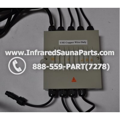 COMPLETE CONTROL POWER BOX 220V / 240V - COMPLETE CONTROL POWER BOX 220V / 240V DELUXE INFRARED SAUNA WITH 8 HEATER PLUGS v2 1