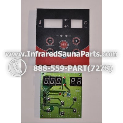 CIRCUIT BOARDS WITH  FACE PLATES - CIRCUIT BOARD WITH FACE PLATE HEALTHLAND INFRARED SAUNA  06S085 1