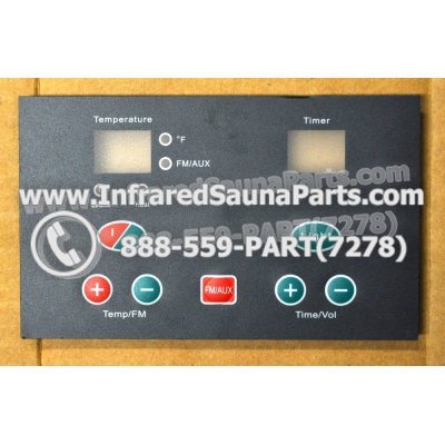 FACE PLATES - FACEPLATE FOR CIRCUIT BOARD SAUNA SUPPLY WORLD INFRARED SAUNA WXYZLYCA23V10 1